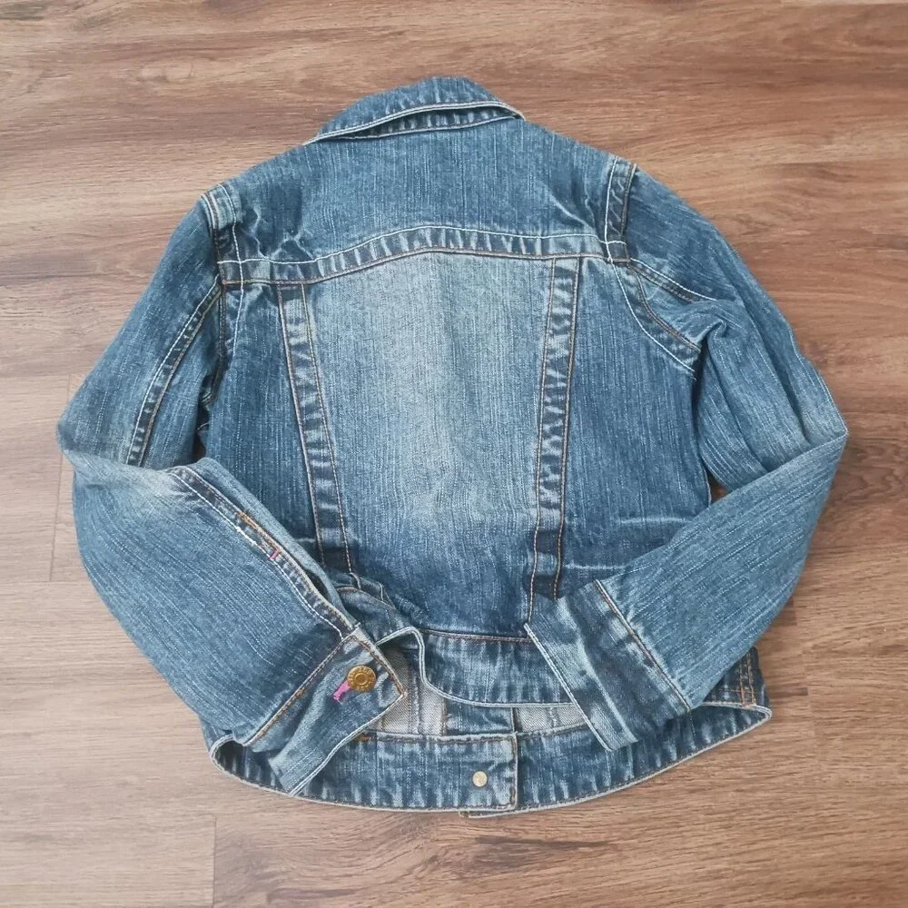 The Children's‎ Place Girls Medium 7/8 Denim Jean Jacket Embellished